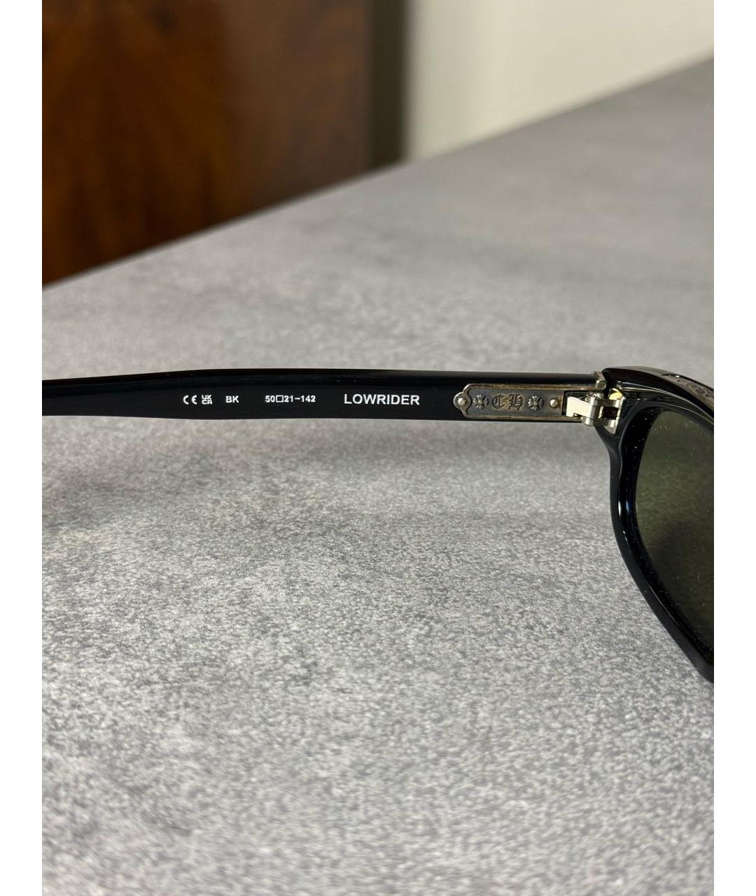 CHROME HEARTS Черные пластиковые солнцезащитные очки, фото 8