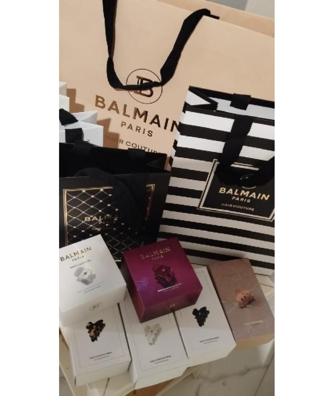 BALMAIN Коричневая заколка, фото 4