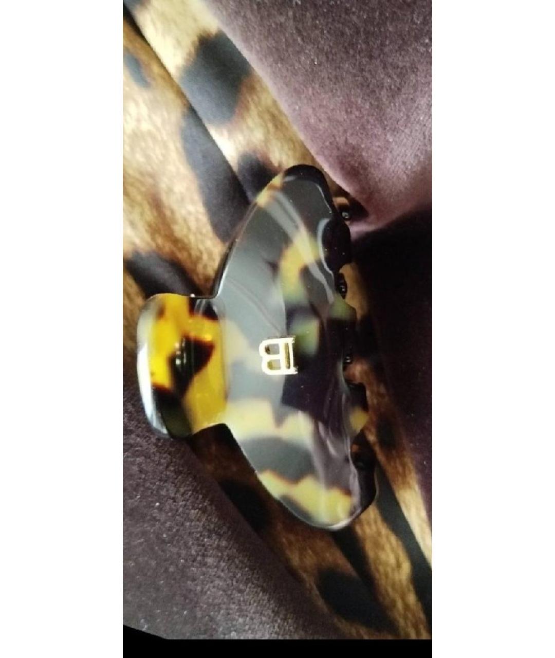 BALMAIN Коричневая заколка, фото 7