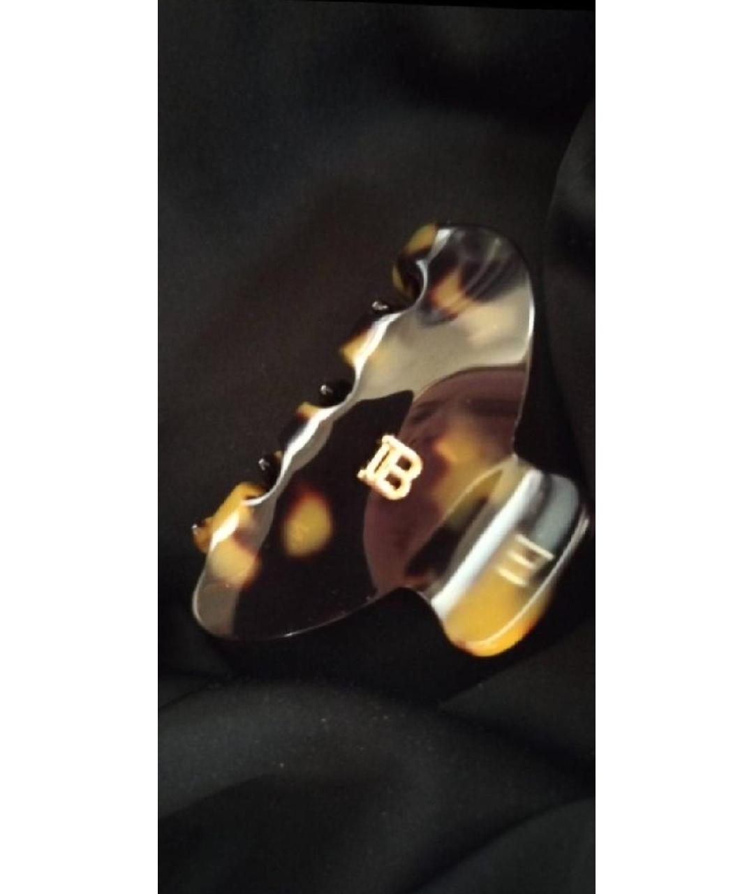 BALMAIN Коричневая заколка, фото 6