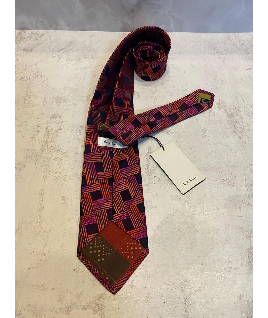 PAUL SMITH Мульти шелковый галстук, фото 3