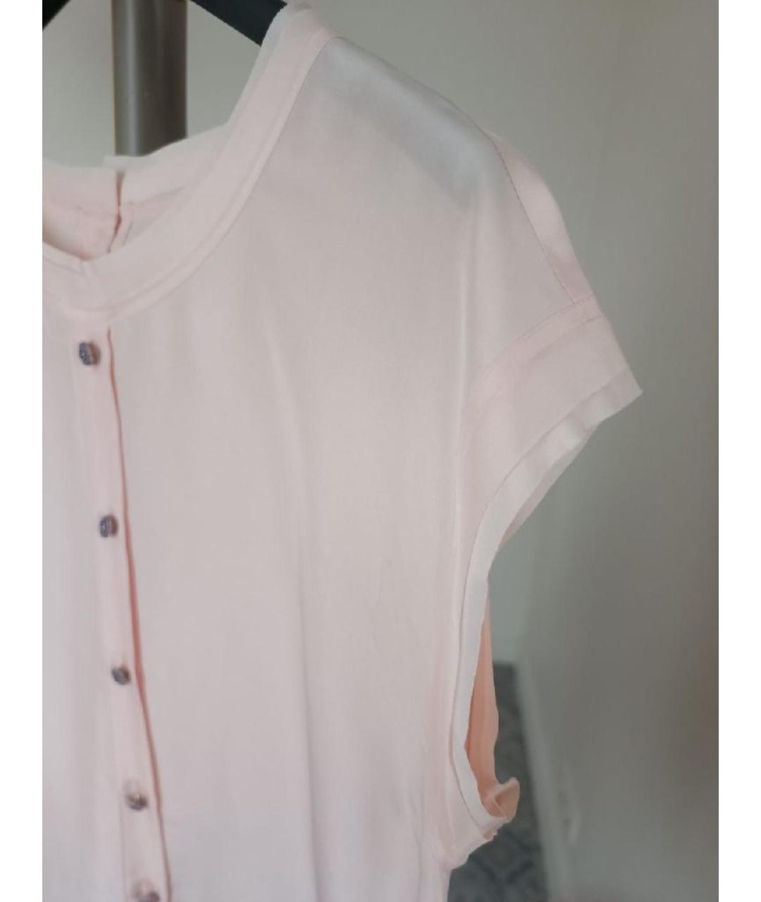 DOLCE&GABBANA Розовая шелковая блузы, фото 2