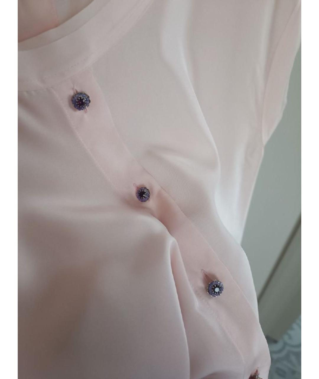 DOLCE&GABBANA Розовая шелковая блузы, фото 4