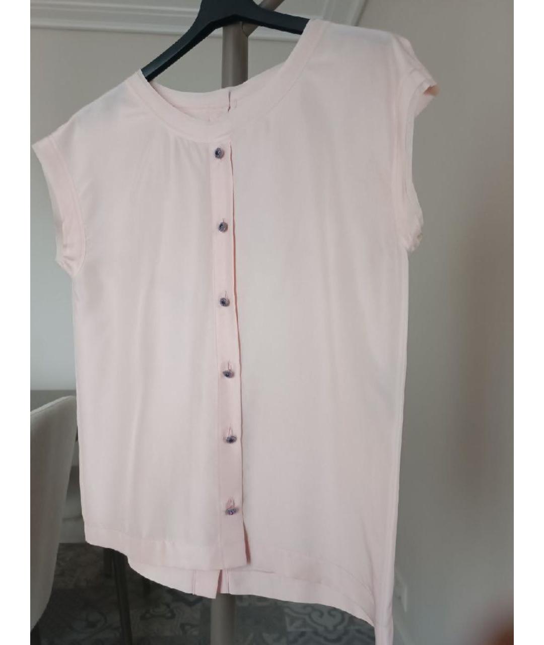 DOLCE&GABBANA Розовая шелковая блузы, фото 5