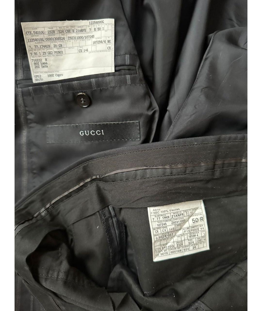 GUCCI Черный классический костюм, фото 4