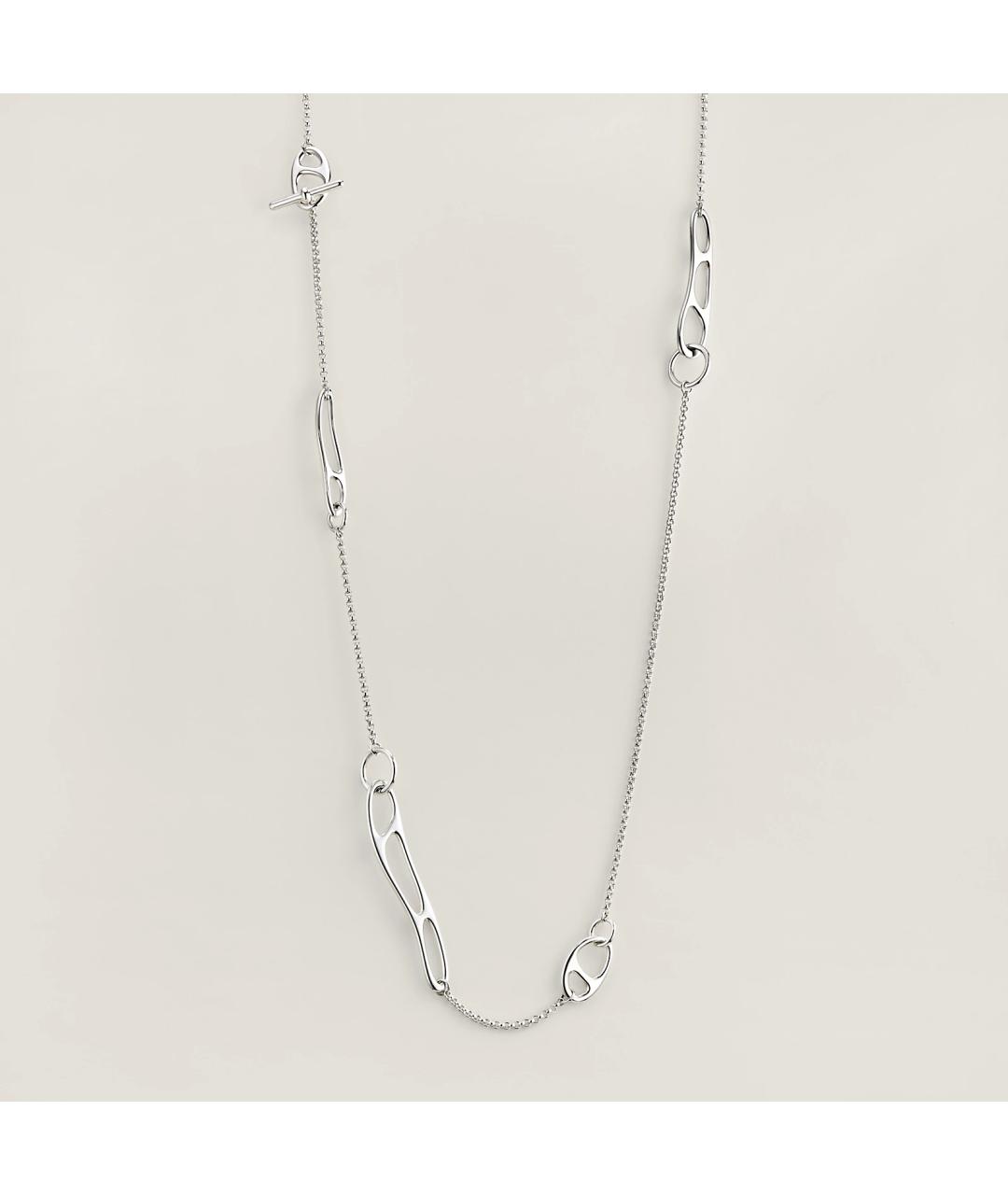 HERMES Серебряное серебряное колье, фото 3