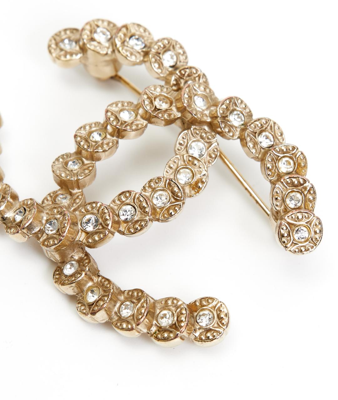 CHANEL Золотая металлическая булавка / брошь, фото 3