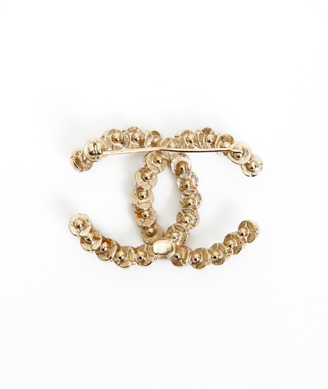 CHANEL Золотая металлическая булавка / брошь, фото 2