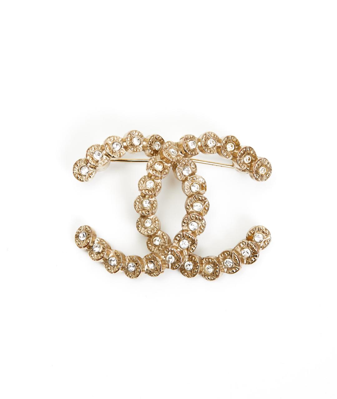 CHANEL Золотая металлическая булавка / брошь, фото 4