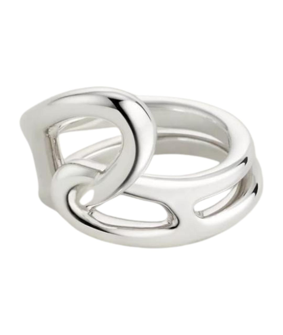 HERMES Серебряное серебряное кольцо, фото 1