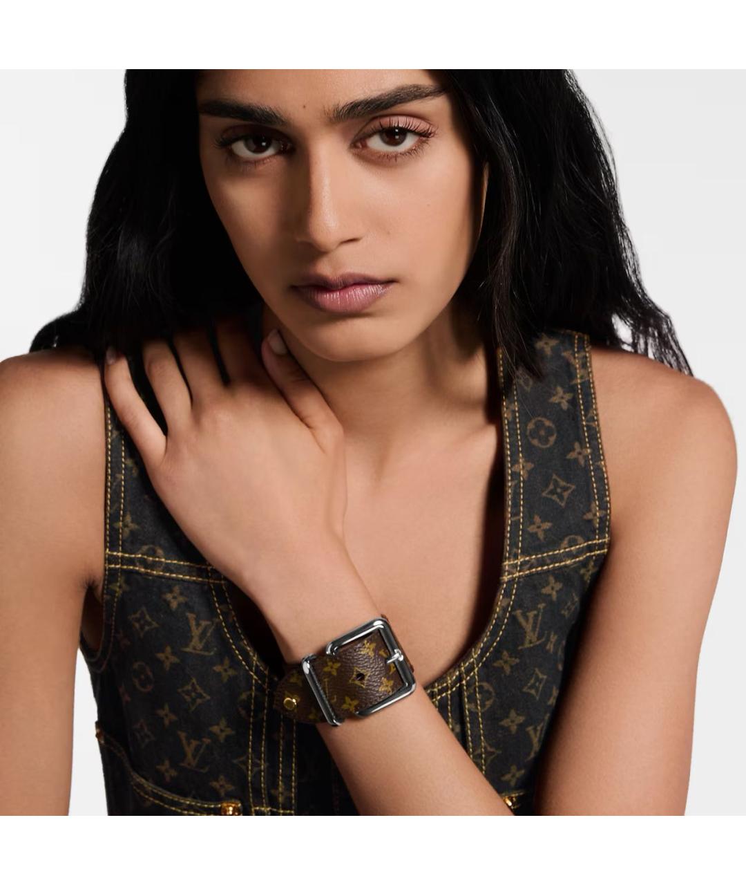 LOUIS VUITTON Коричневый браслет, фото 3