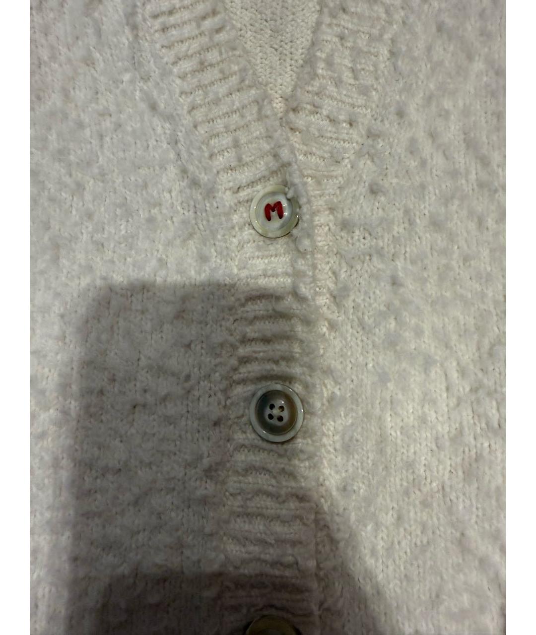 MAISON MARGIELA Белый хлопковый кардиган, фото 4