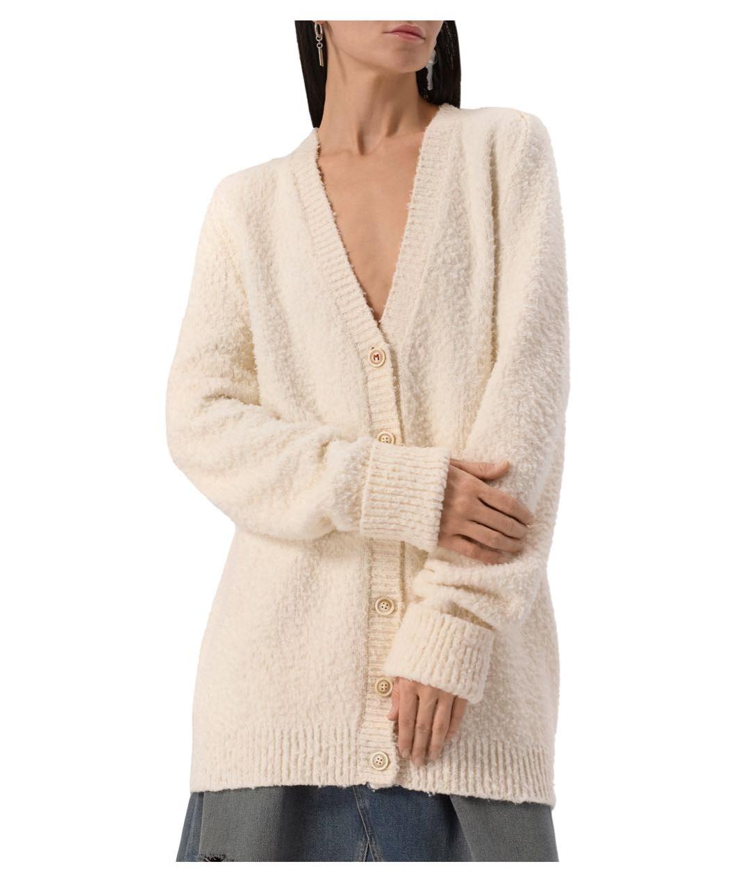 MAISON MARGIELA Белый хлопковый кардиган, фото 6