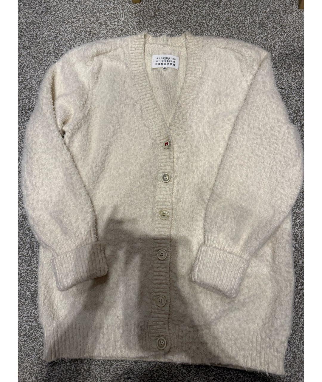 MAISON MARGIELA Белый хлопковый кардиган, фото 8