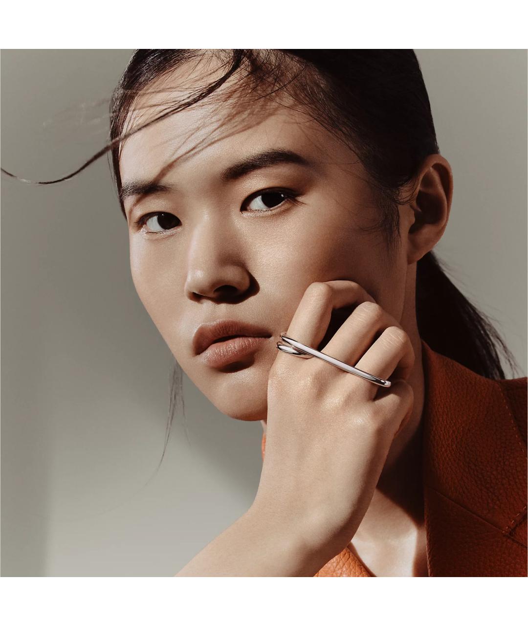 HERMES Серебряное серебряное кольцо, фото 2