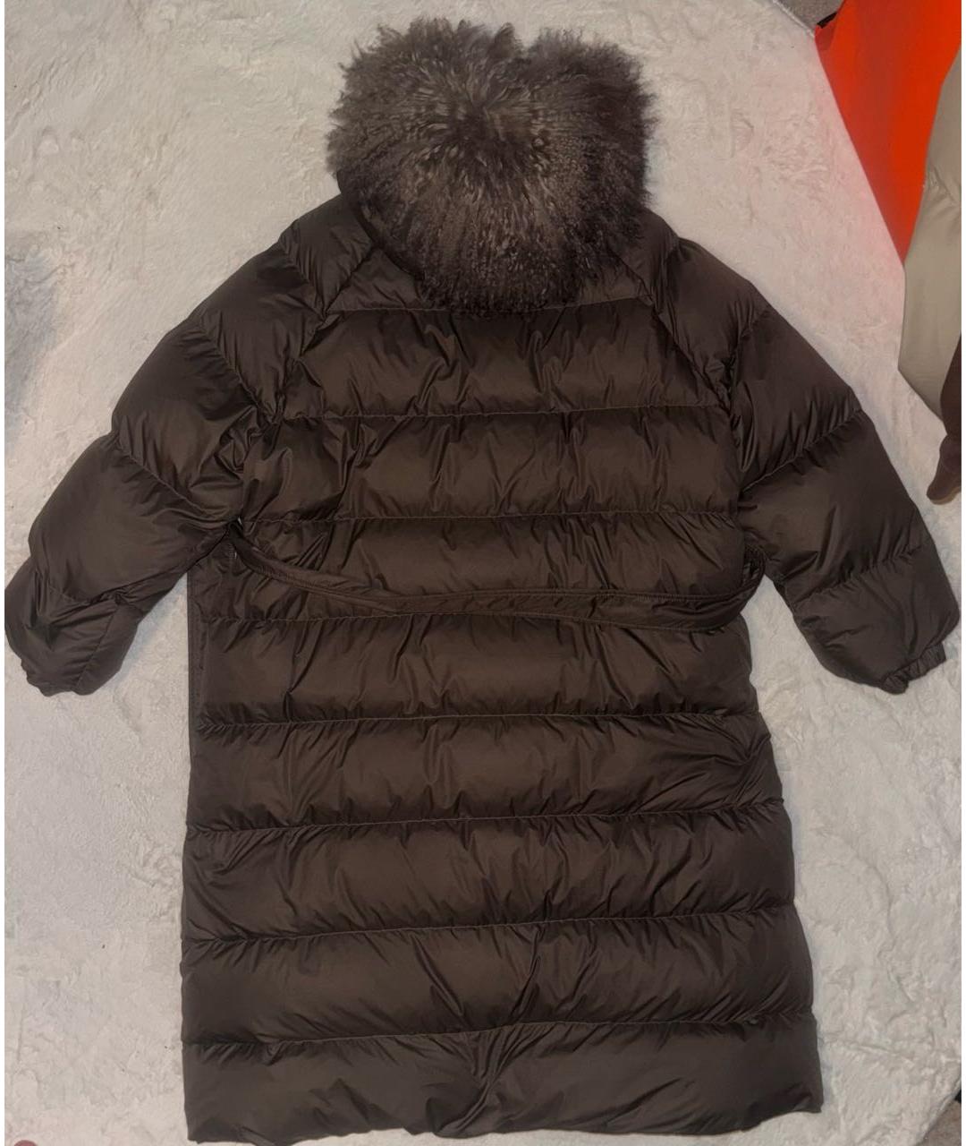 KITON Бежевый полиэстеровый пуховик, фото 2