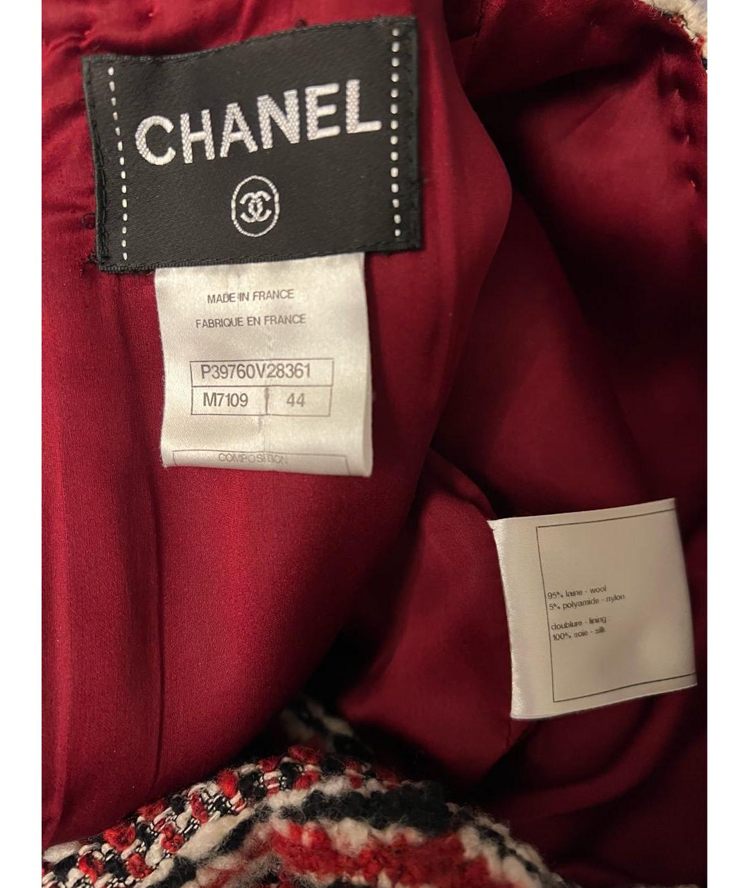 CHANEL Мульти твидовое повседневное платье, фото 3