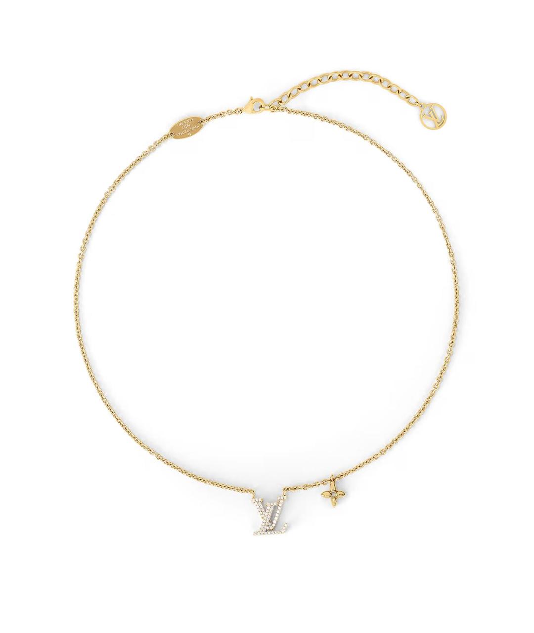 LOUIS VUITTON Золотое металлическое колье, фото 1