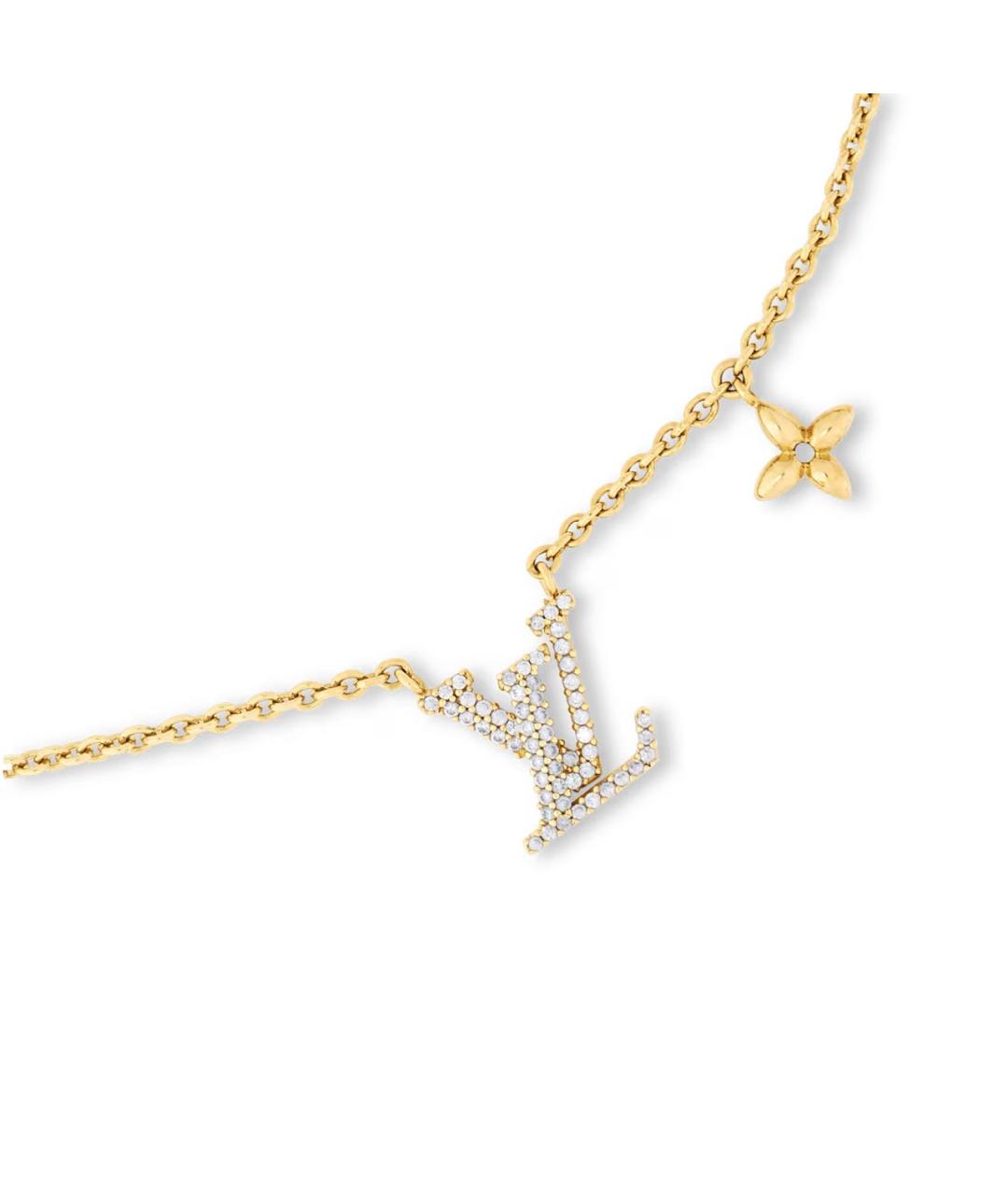 LOUIS VUITTON Золотое металлическое колье, фото 2