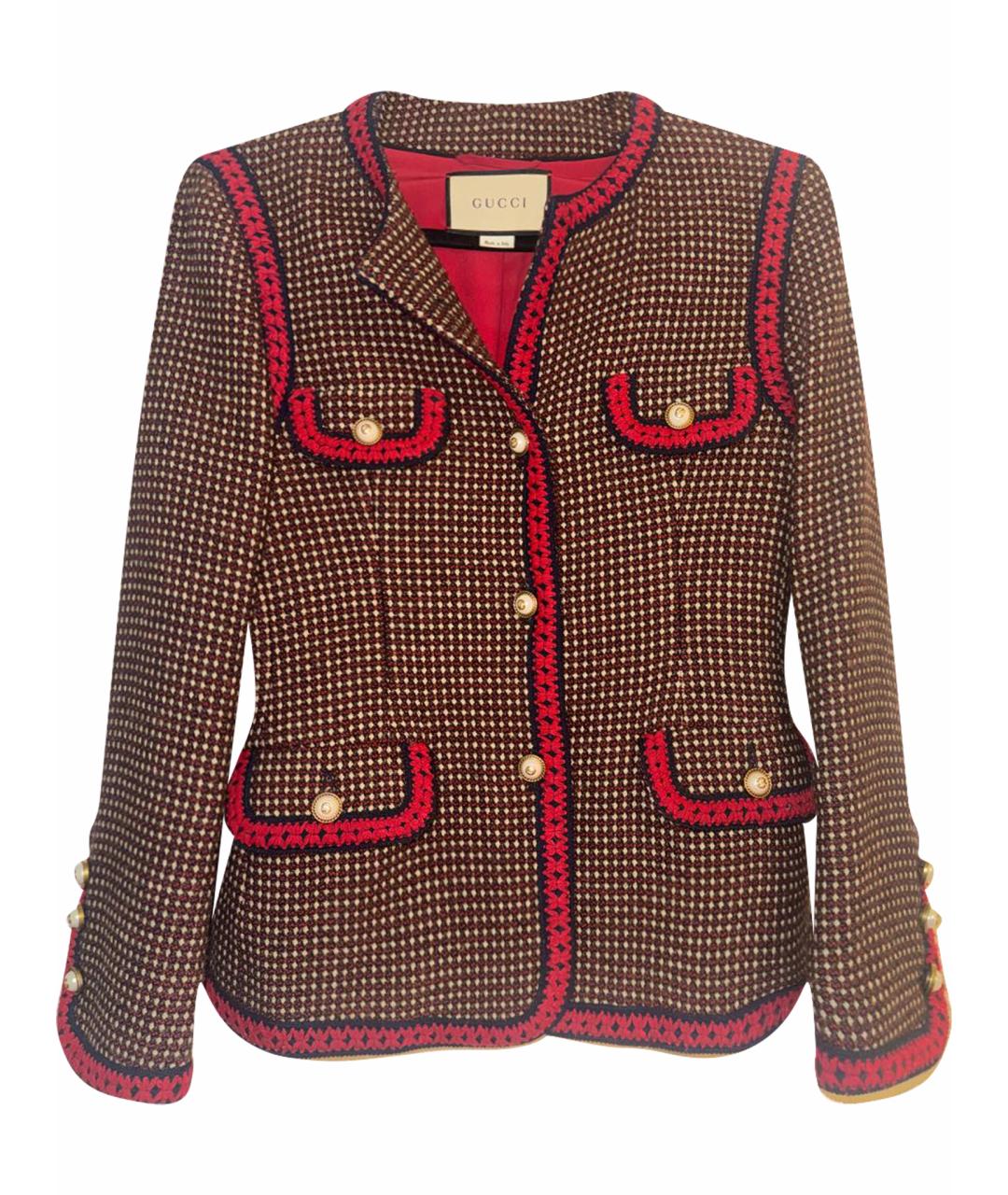 GUCCI Твидовый жакет/пиджак, фото 1