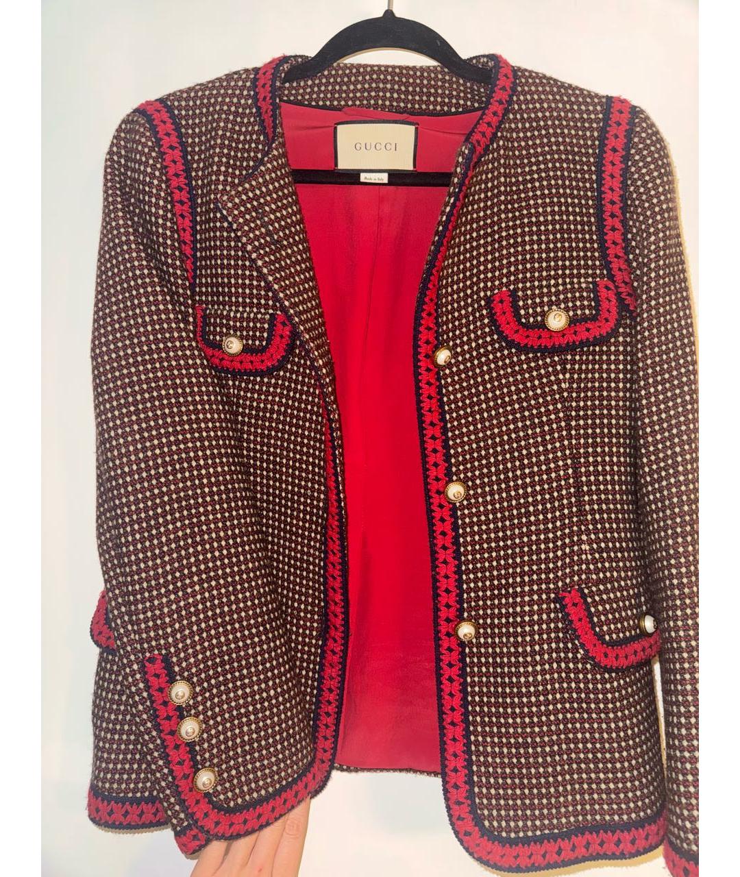 GUCCI Твидовый жакет/пиджак, фото 6