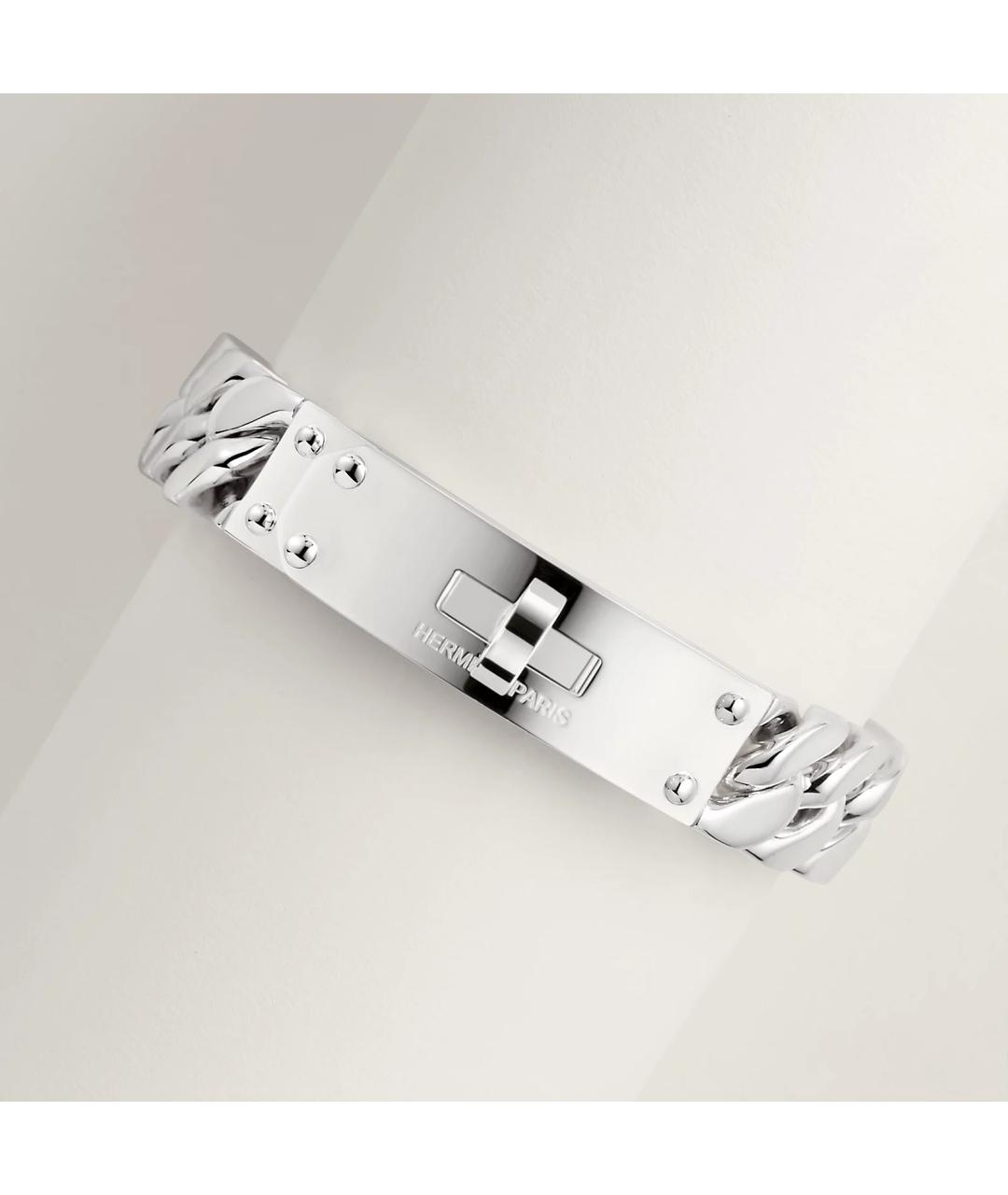 HERMES Серебрянный серебряный браслет, фото 3