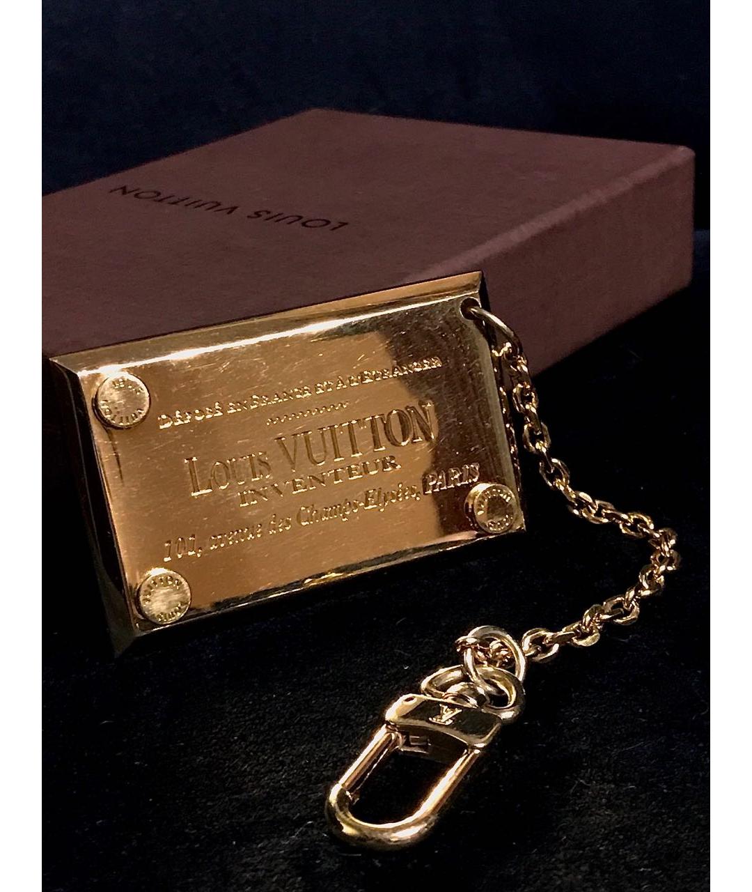 LOUIS VUITTON Золотой брелок, фото 9