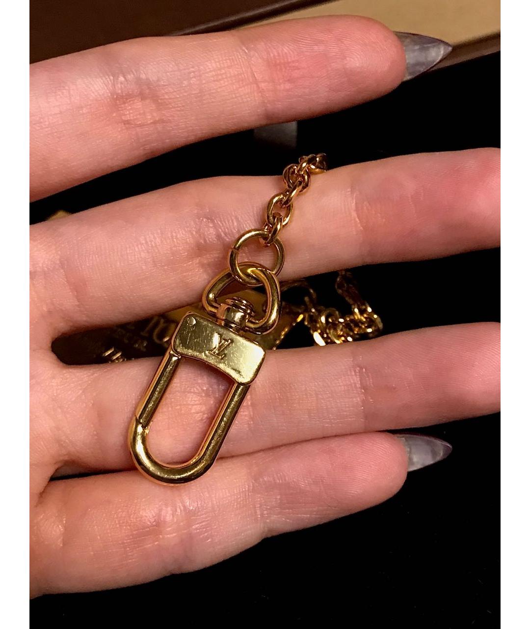 LOUIS VUITTON Золотой брелок, фото 3