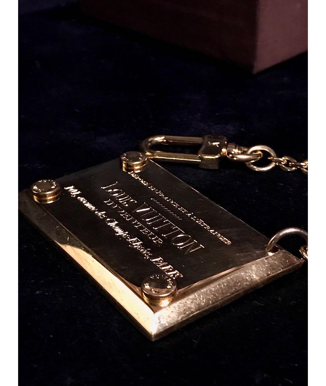 LOUIS VUITTON Золотой брелок, фото 4