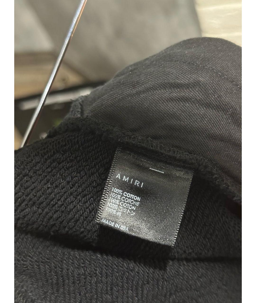 AMIRI Черные хлопковые повседневные брюки, фото 3