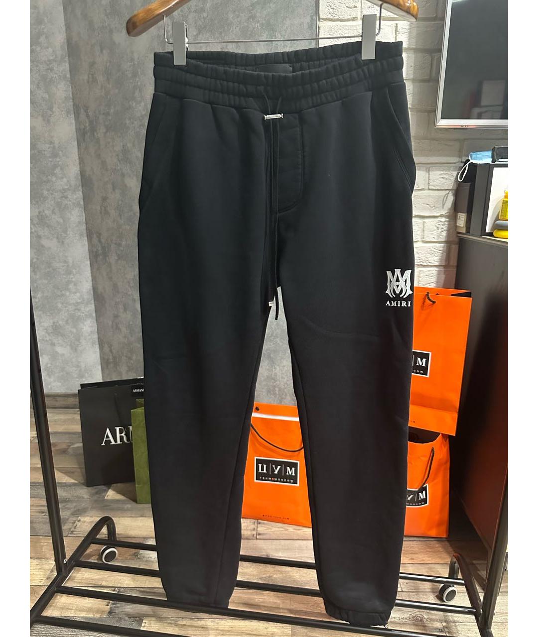 AMIRI Черные хлопковые повседневные брюки, фото 2