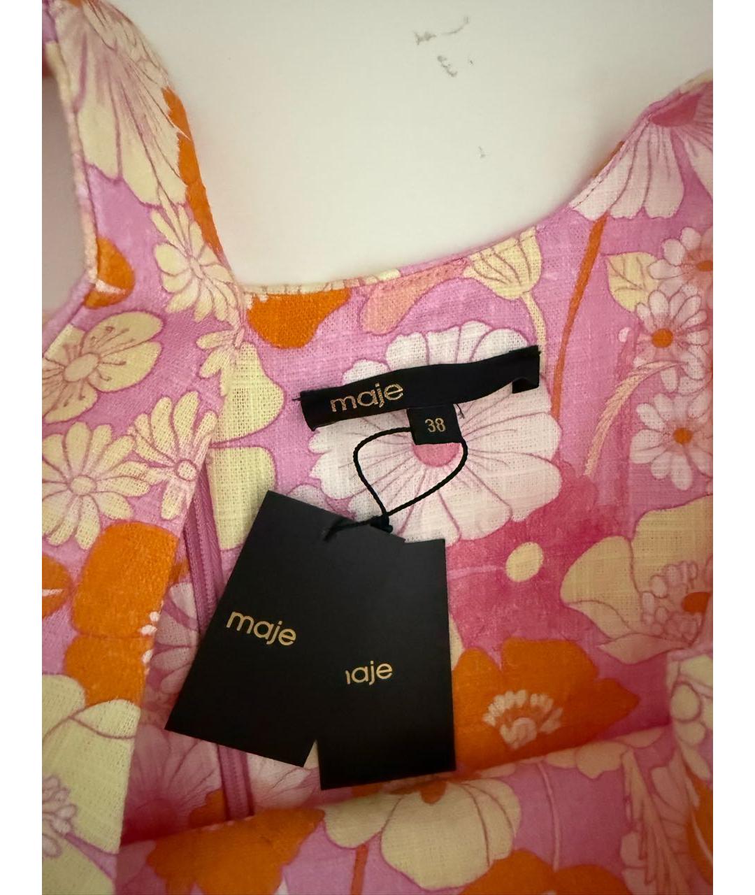 MAJE Мульти хлопковое коктейльное платье, фото 6