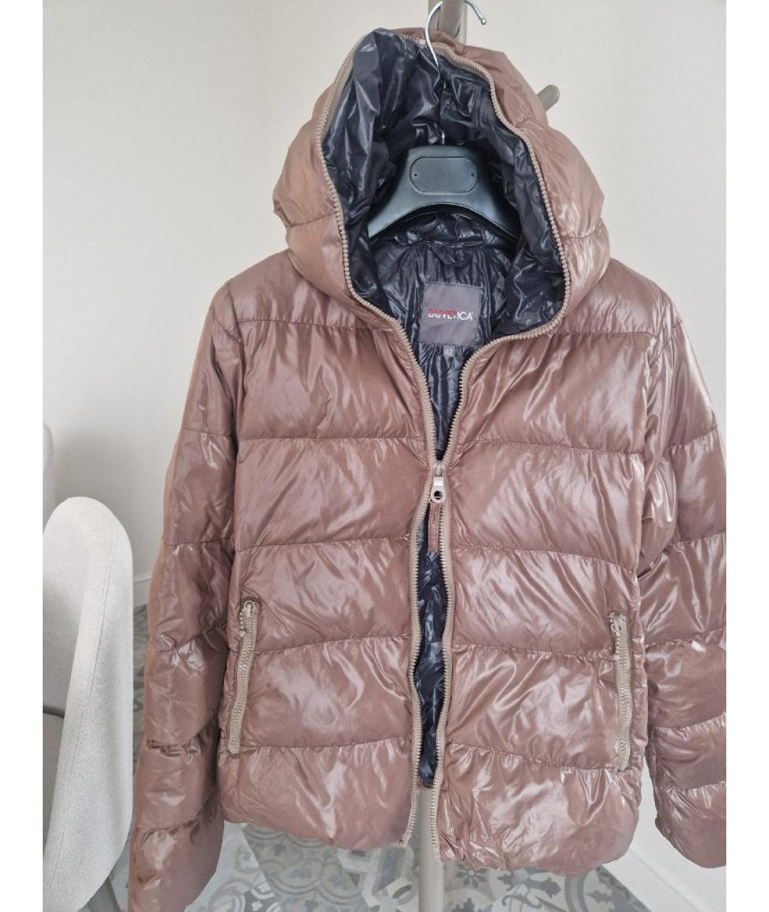 DUVETICA Бежевая полиамидовая куртка, фото 3
