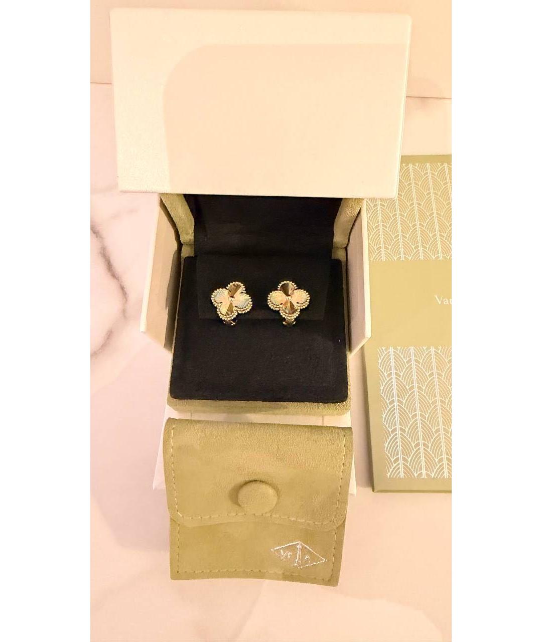 VAN CLEEF & ARPELS Золотые серьги из желтого золота, фото 5