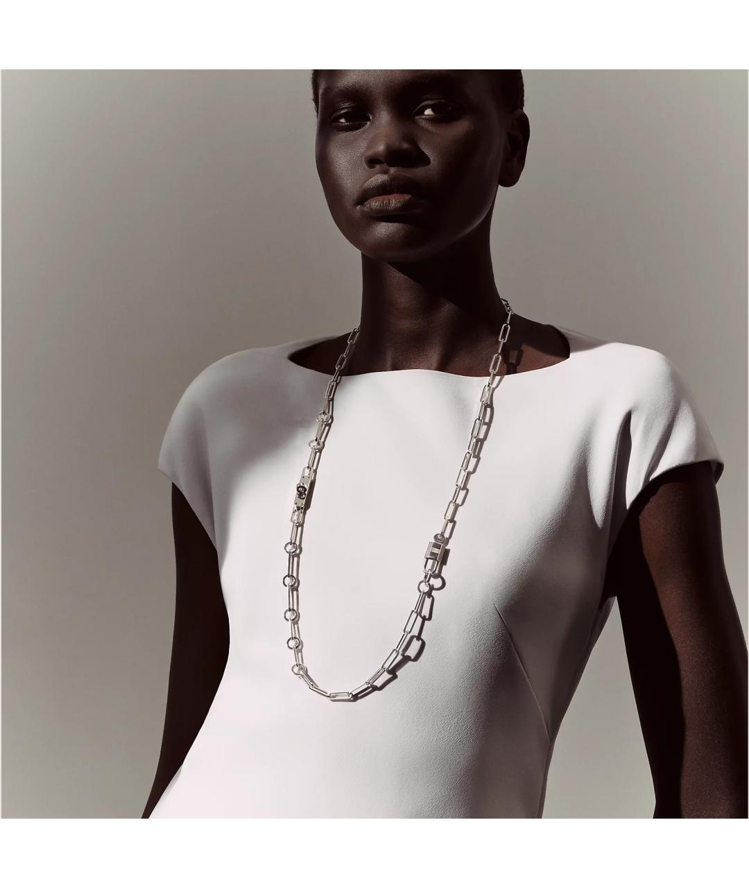 HERMES Серебряное серебряное колье, фото 2