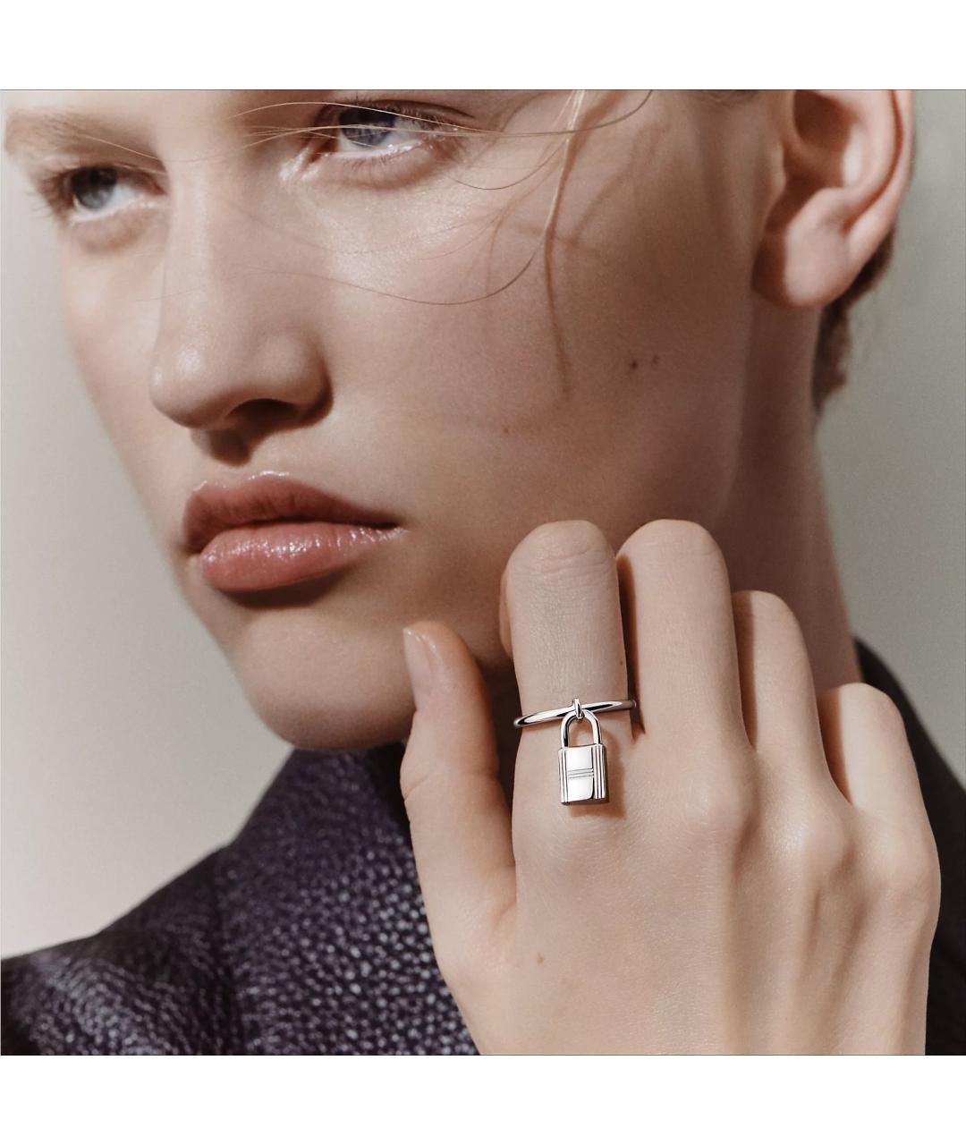 HERMES Серебряное серебряное кольцо, фото 2