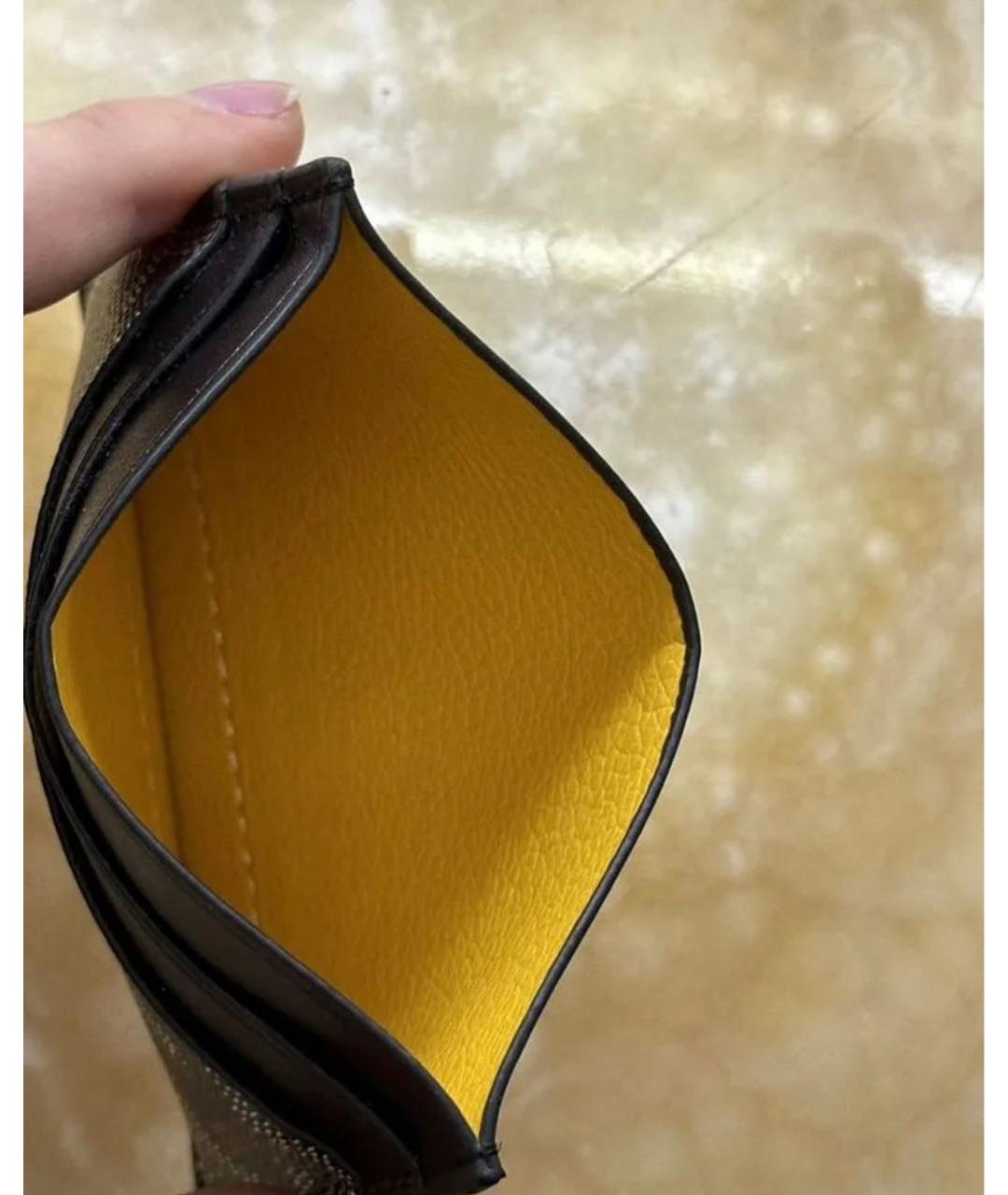 GOYARD Черный кожаный кардхолдер, фото 3