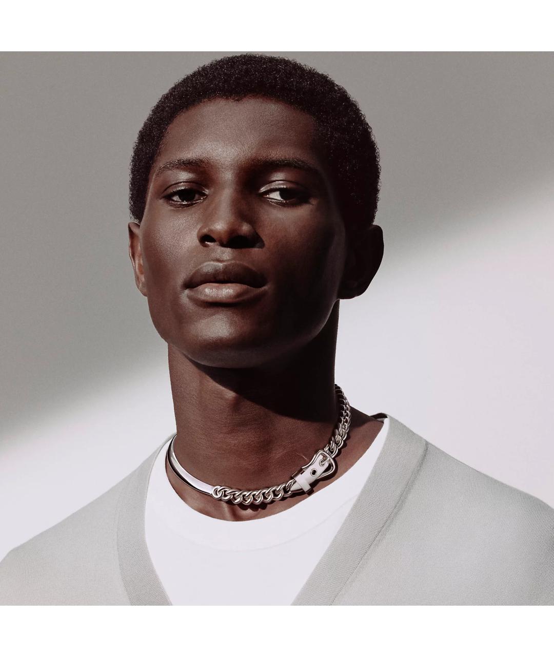 HERMES Серебряное серебряное колье, фото 3