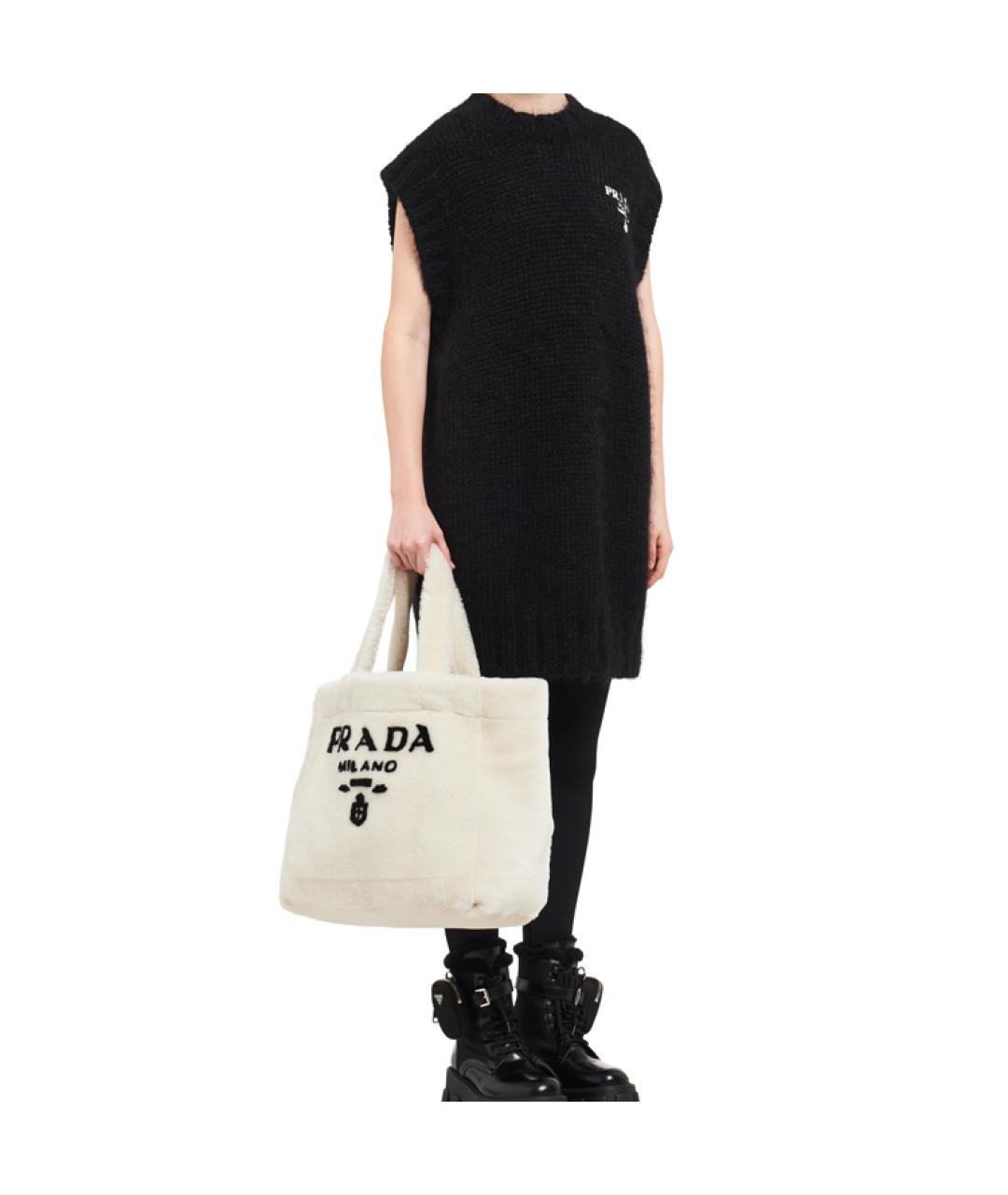 PRADA Белая сумка через плечо, фото 6