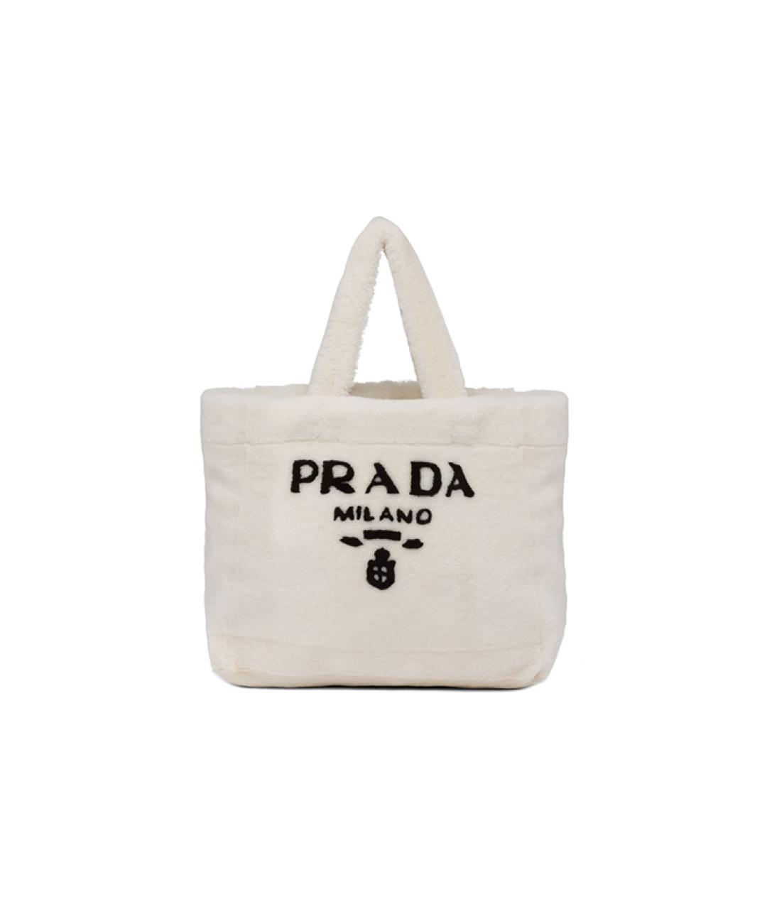 PRADA Белая сумка через плечо, фото 7