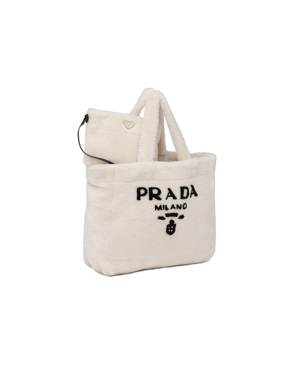 PRADA Белая сумка через плечо, фото 3