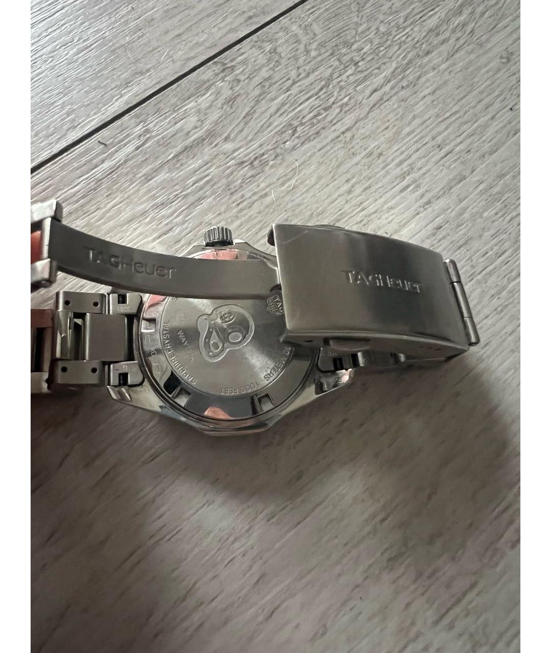 TAG HEUER Серебряные металлические часы, фото 5