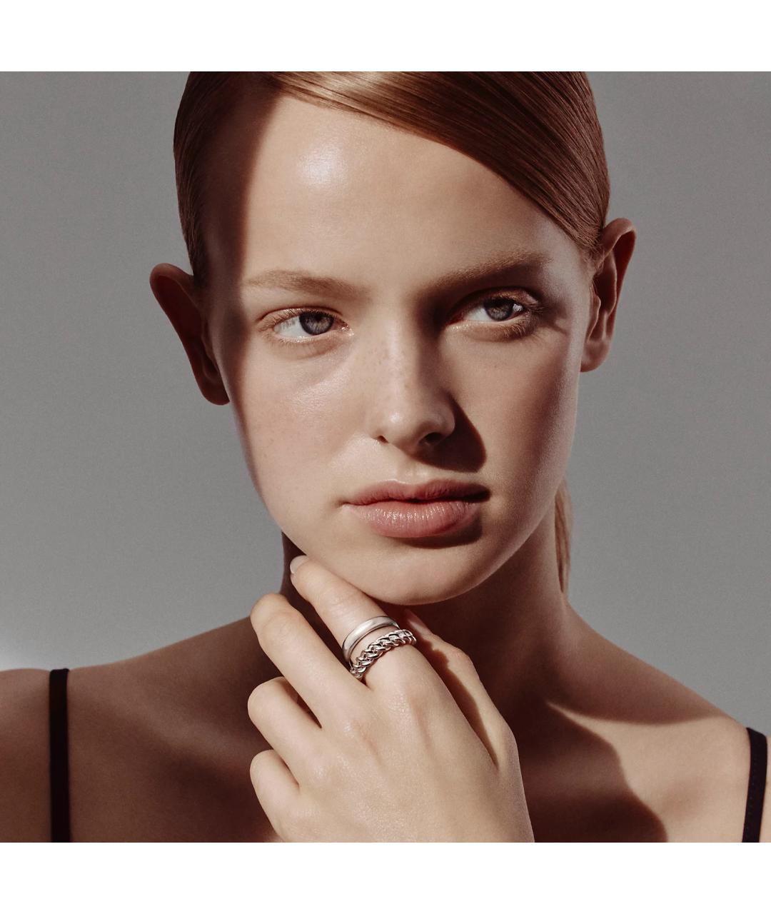 HERMES Серебряное серебряное кольцо, фото 2