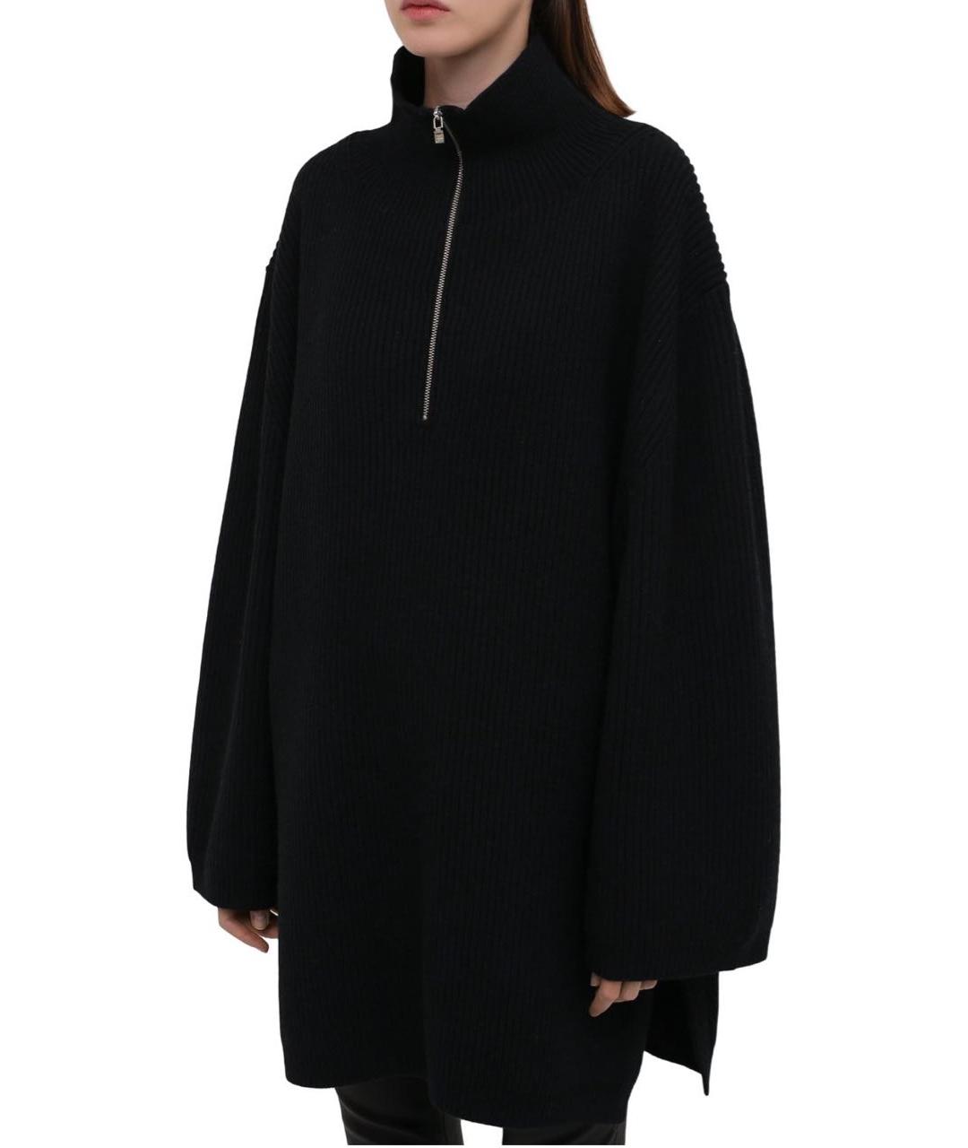 TOTEME Черный шерстяной джемпер / свитер, фото 2