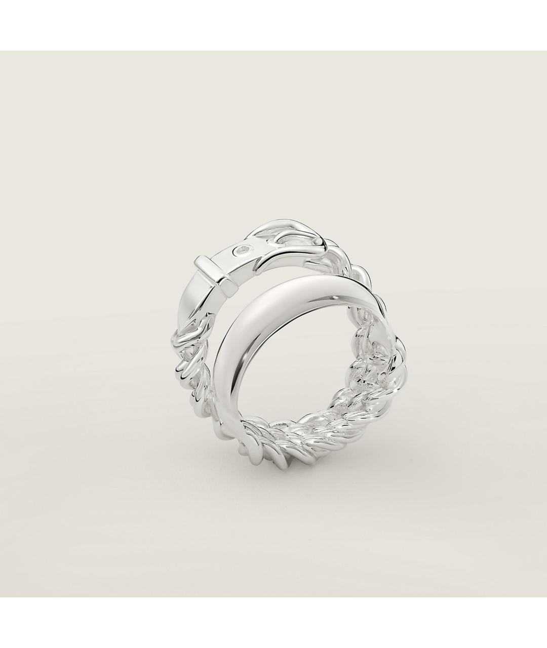 HERMES Серебряное серебряное кольцо, фото 4