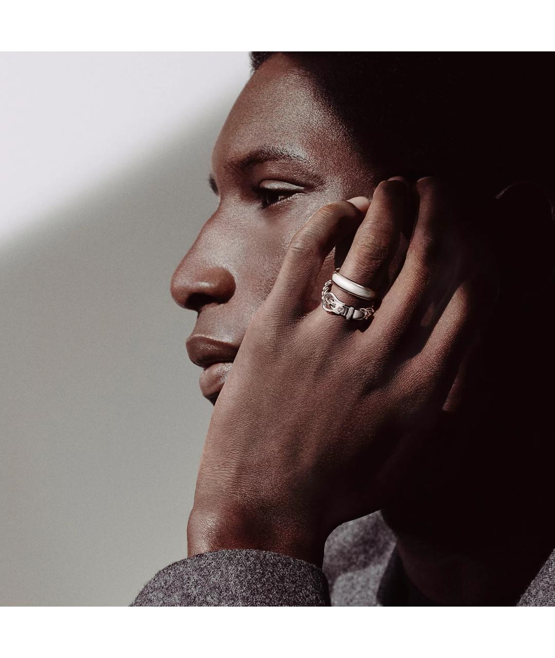 HERMES Серебряное серебряное кольцо, фото 3