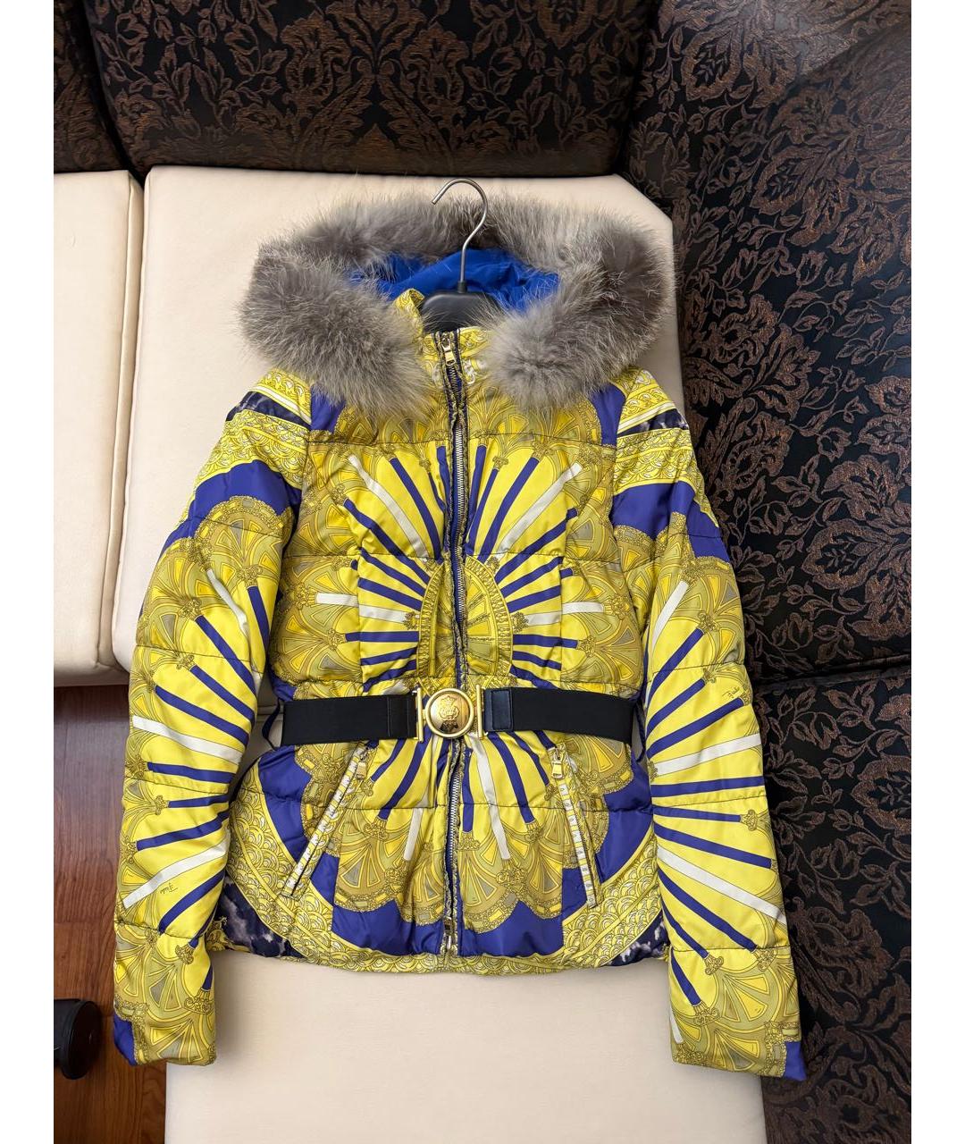 EMILIO PUCCI Желтая полиамидовая куртка, фото 4