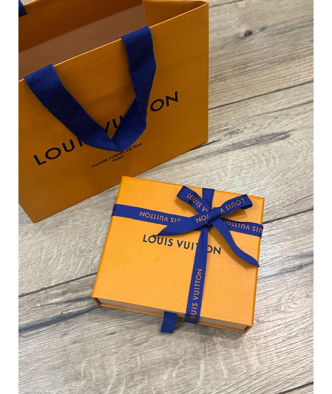 LOUIS VUITTON Коричневый кожаный браслет, фото 8