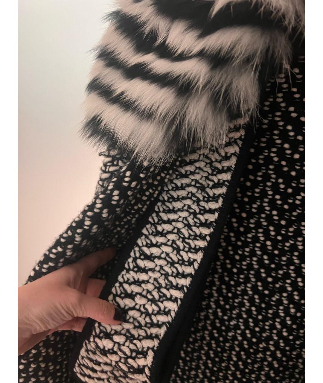 FENDI Черное хлопковое пальто, фото 2