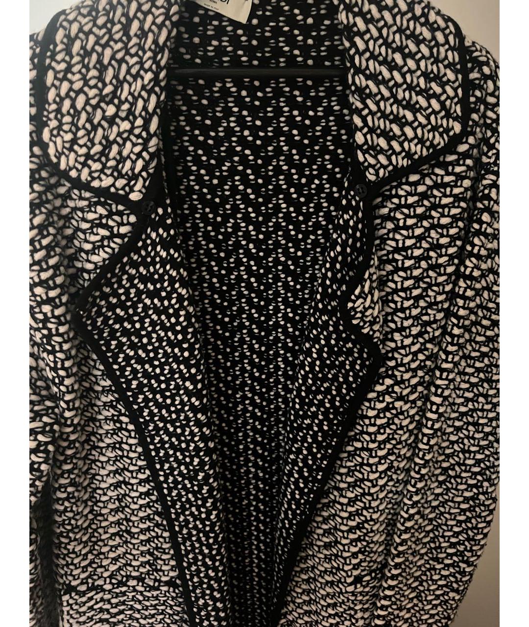 FENDI Черное хлопковое пальто, фото 4